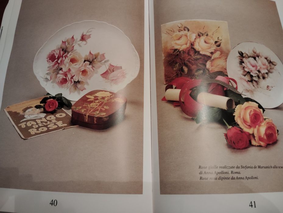 Livro de Pintura Porcelanas Escrito em Língua Italiana Como Novo