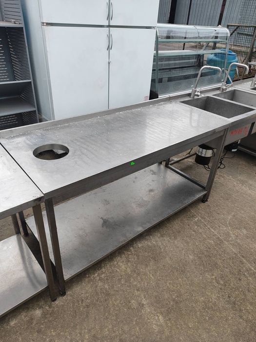 Мойки из нержавейки. Столы, стеллажи, шпильки, зонты