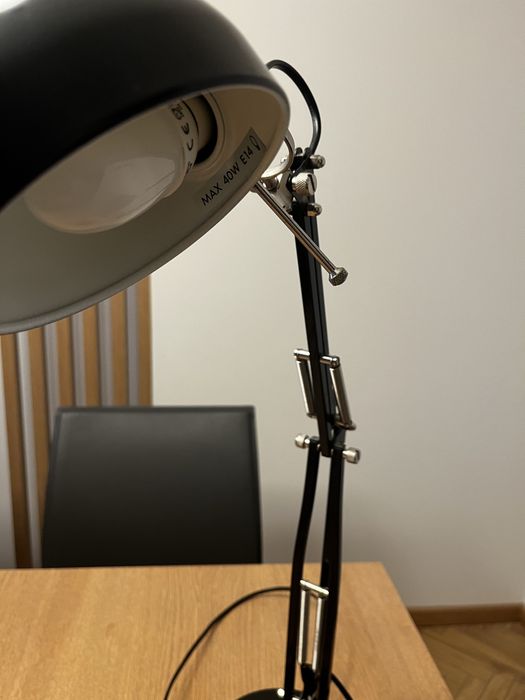 Lampka Ikea Forsa Lampa biurkowa czarna