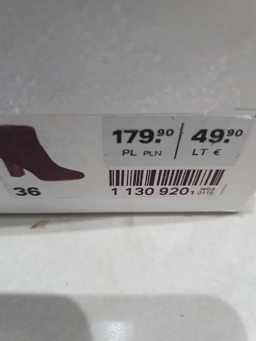 5Th Avenue botki zamszowo skórzane damskie rozmiar 36