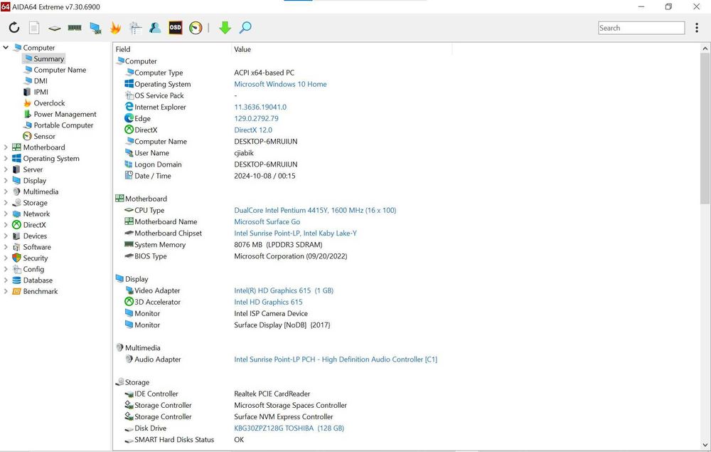 Планшет Microsoft Surface Go “10 8/128gb USA