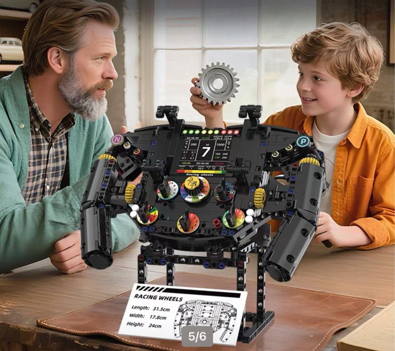 Volante F1. Lego. Trabalhoso e lindissimo. Funciona com telemóvel para