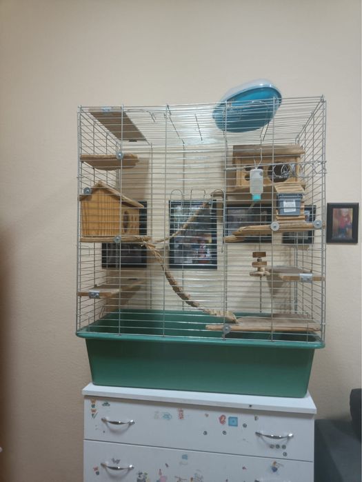 Клітка для шиншили,дегу,білки — повністю укомплектована
