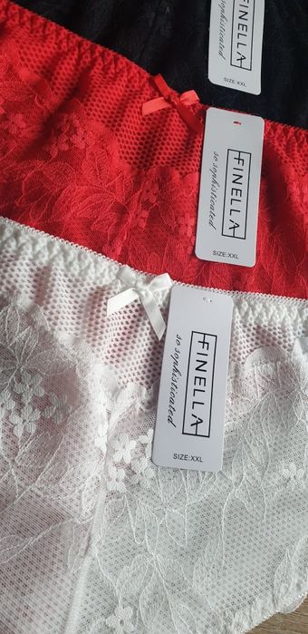3×stringi Damskie brazyliany 2/3XL
