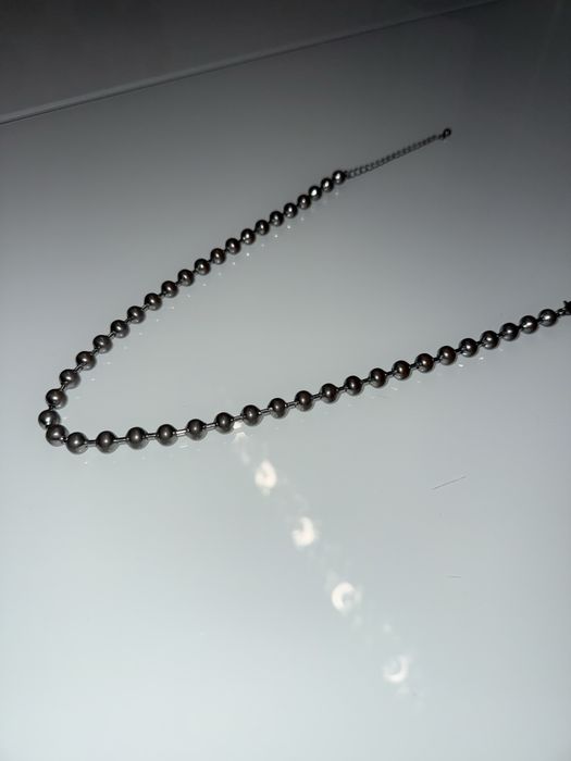 Naszyjnik Lańczuszek Łańcuszek Lancuszek Łańcuch Asos Kulkowy Srebrny