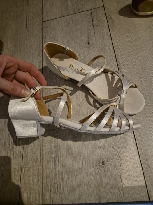 Buty taneczne białe, BURTAN "Havanna" - obcas 3.5cn