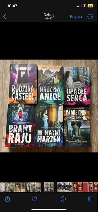 Zestaw książek 6 Virginia C. Andrews Rodzina Casteel, Mroczny Anioł