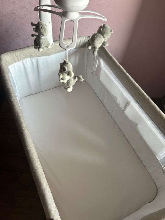 Дитяче приставне ліжечко-гойдалка CARRELLO Bloom CRL-10304 Cream Beige