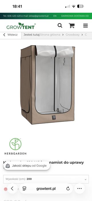 Namiot do uprawy roślin 120x120