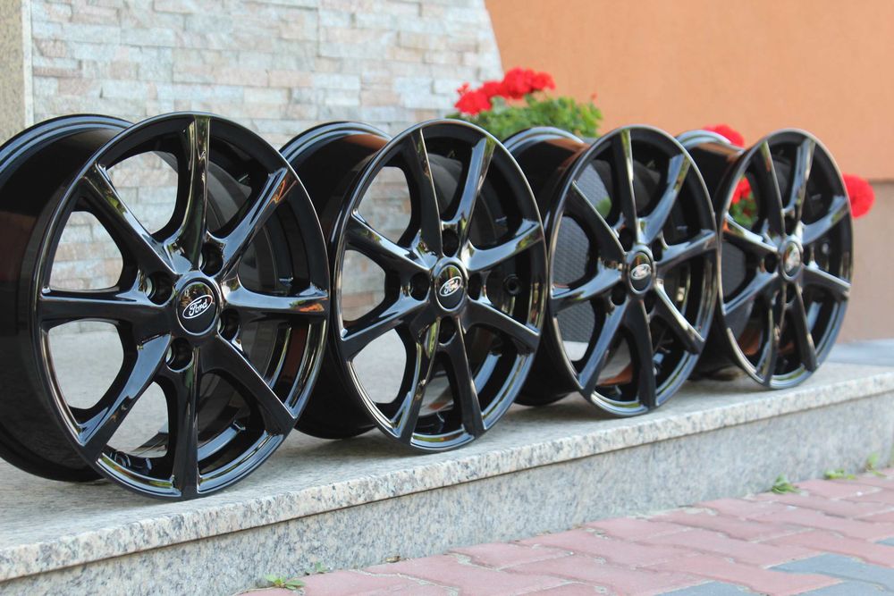 FORD Fiesta Courier KA Focus 4x108 15'' 6J ET45 NOWE Czarny Połysk