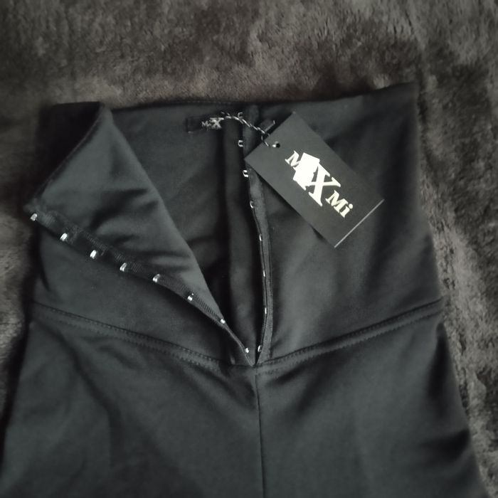 Лосинки з корсетом на флісі