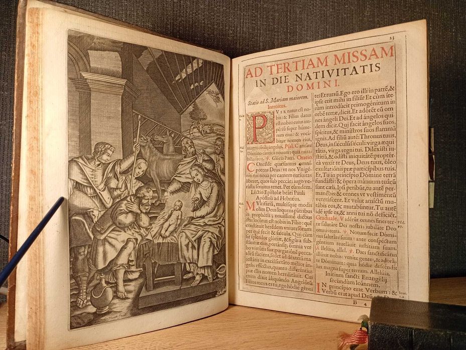 Starodruk 1652 Missale Romanum - Ryciny - Mszał - Łacina - Katolicyzm