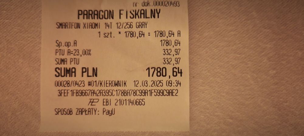 Xiaomi 14t gwarancją, stan idealny