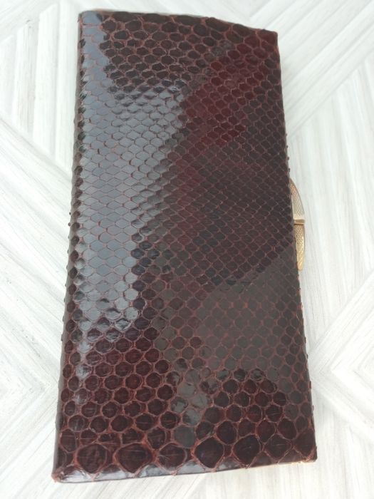 Клатч гаманець з пiтона.