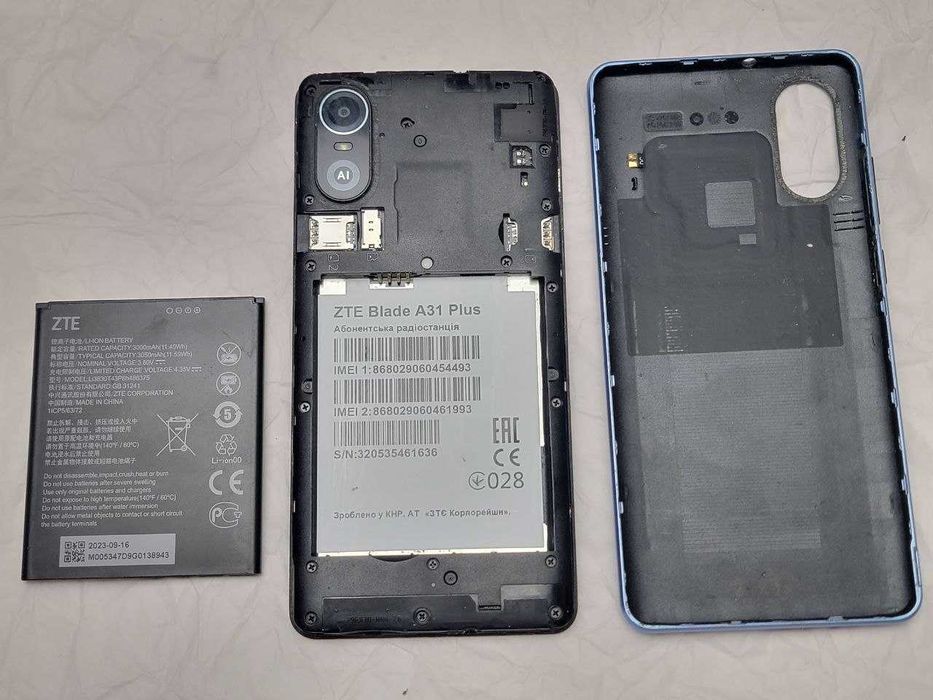 Робочий ZTE Blade A31 + Plus на 1/32 GB з NFC Смартфон телефон чудовий ЗТЕ А31 6"