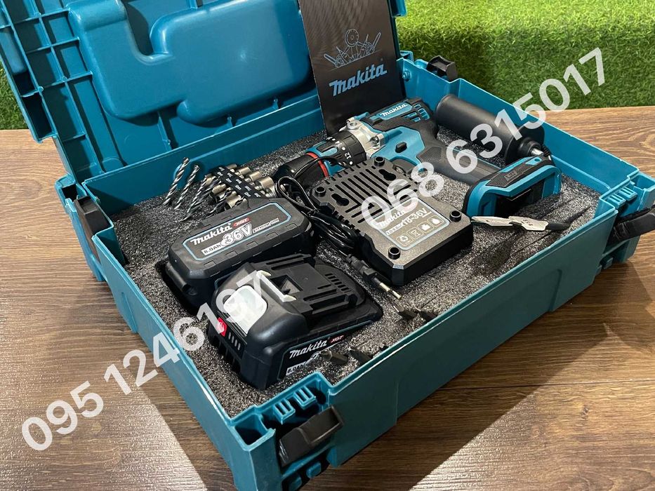 Ударный Шуруповерт аккумуляторный Makita DHP485BL 36V 8Ah шурупокрут