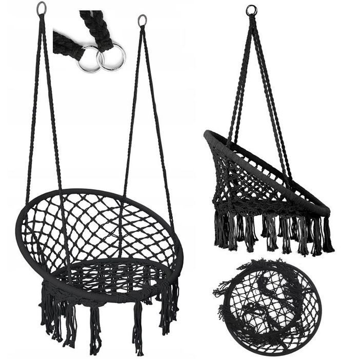Huśtawka Bocianie Gniazdo Fotel Wiszący Ogrodowa Boho do Domu Ogrodu