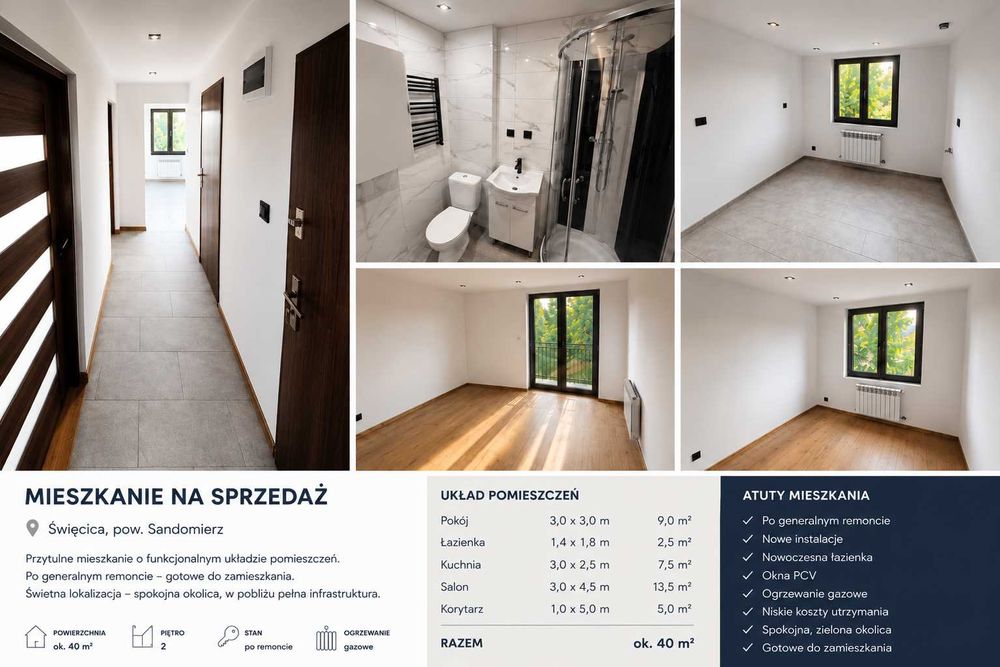 Mieszkanie ok 40m² w spokojniej okolicy Okazja