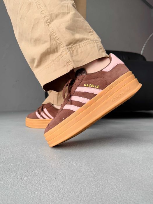 Жіночі Кросівки Adidas Gazelle Bold Brown 36-41 (Оплата при отриманні)