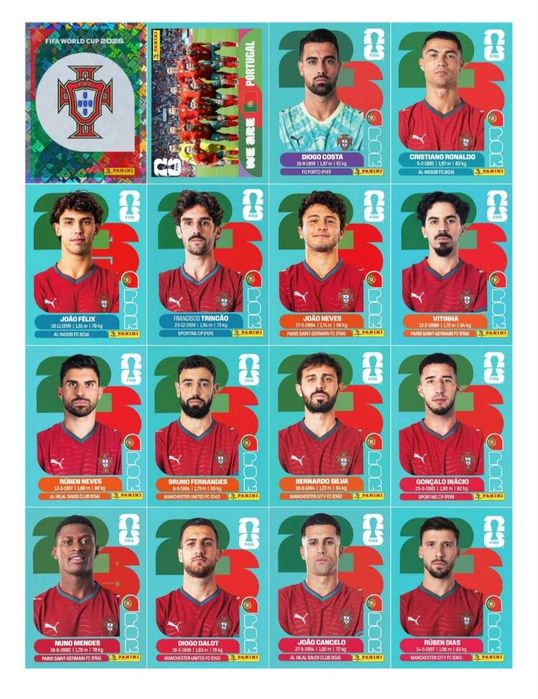 Coleção Completa de Cromos do Mundial 2026 – Formato Digital PDF