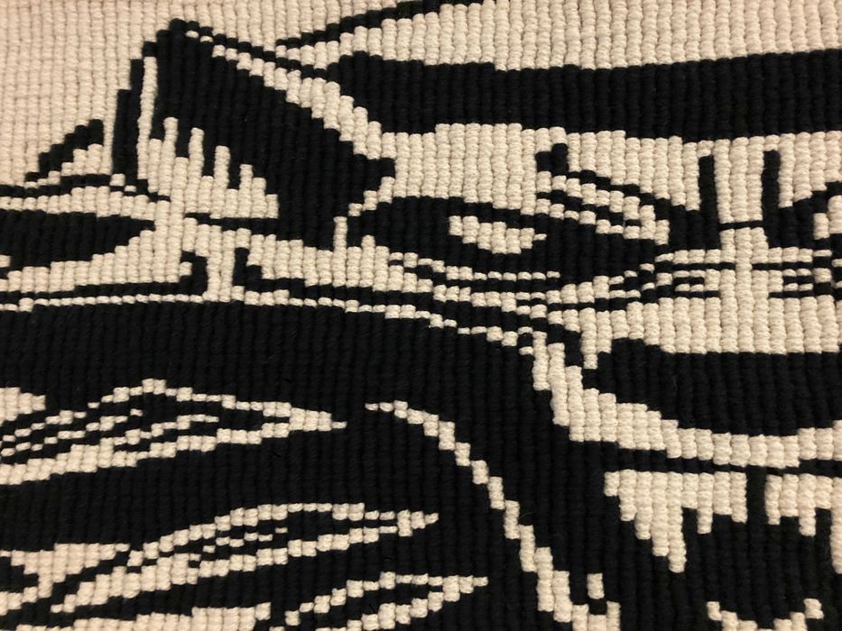 Unikatowa makrama Wiedźmin - Wilk - rękodzieło