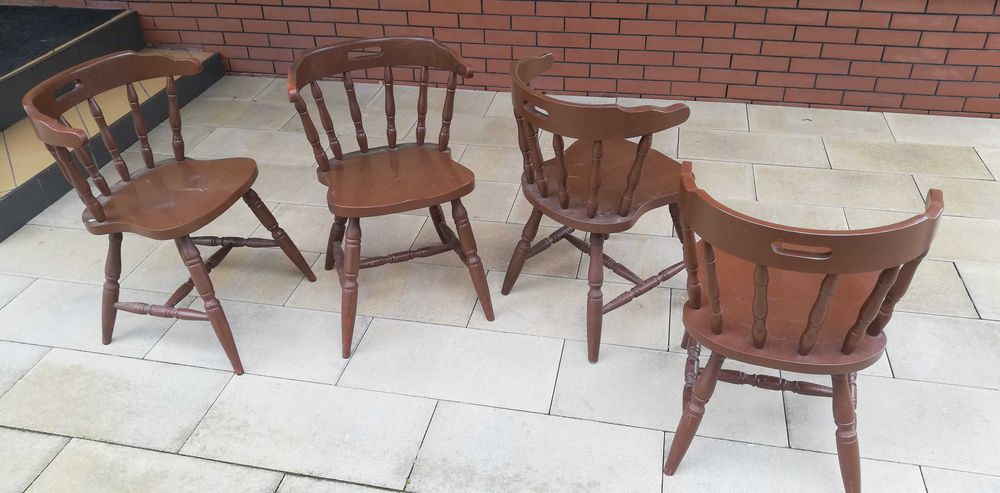 Krzesła art deco PRL stare krzesło stylowe fala gięte thonet