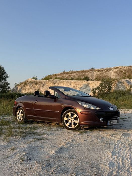 Кабріолет peugeot 307 cc пежо купе 2005 рік 260 пробіг 2.0 дизель клімат датчики дощу та світла парктронік диски 16 салон шкіра цікаве авто для міста