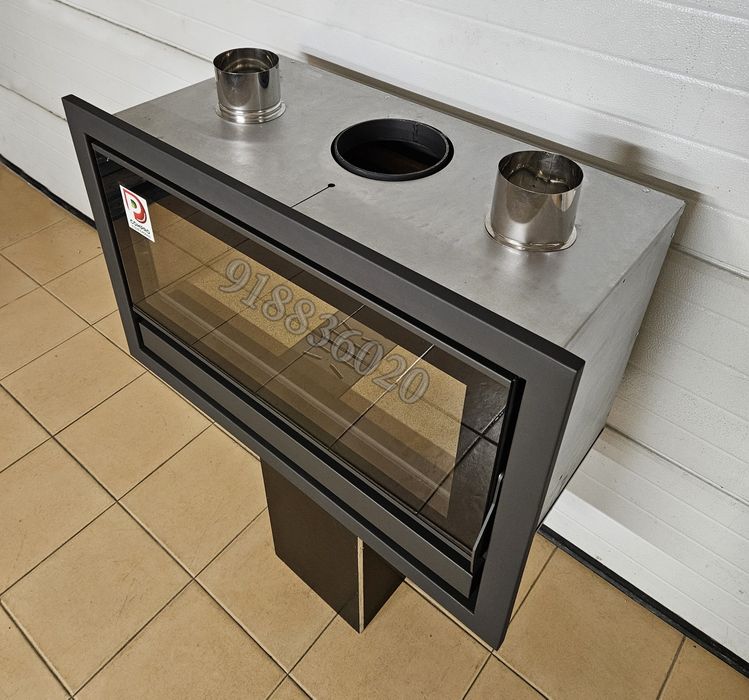 Recuperador Calor Lenha L-90cm  Com Ventilação - NOVOS