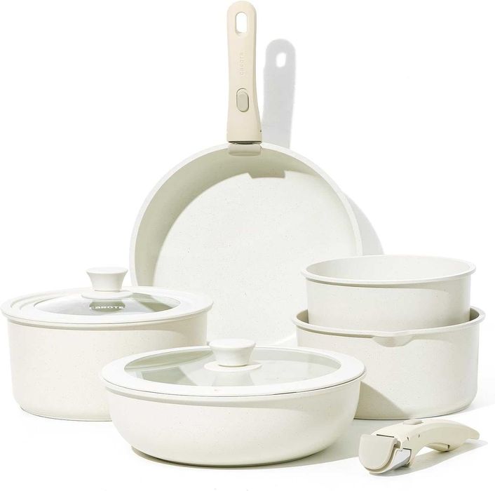 CAROTE Zestaw garnków i patelni z powłoką nieprzywierającą 9 elementów