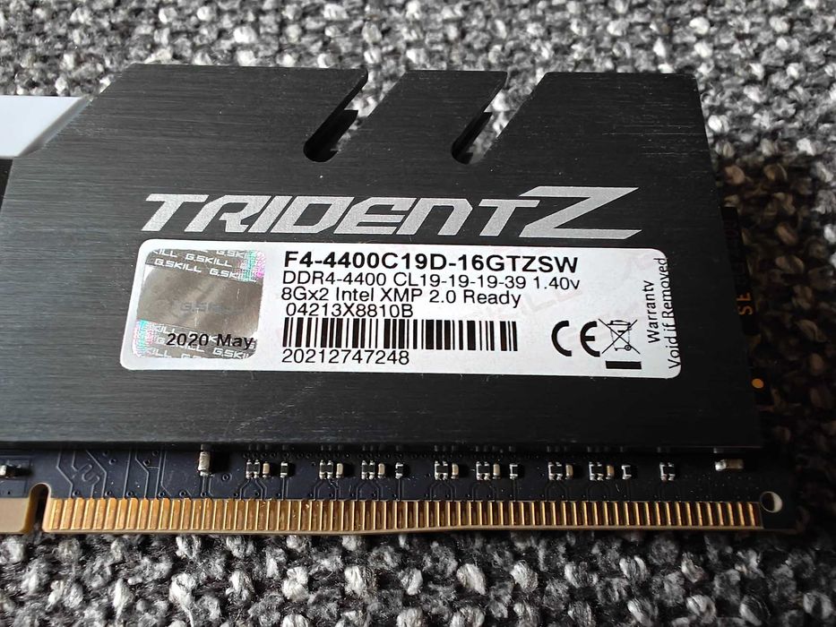 G.SKILL TridentZ 8GB DDR4 4400MHz CL19 - superszybka pamięć