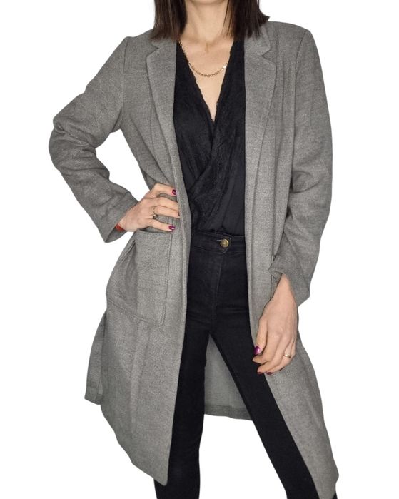 Szara narzutka oversize rozmiar xs/s 34/36 H&M