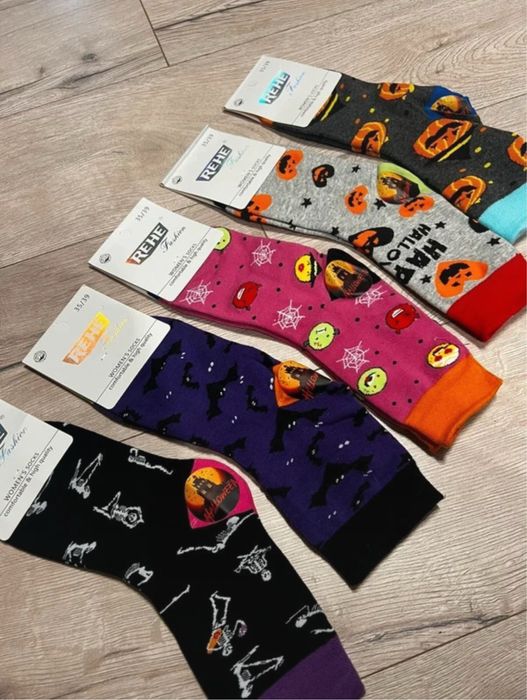 Skarpetki damskie na Halloween