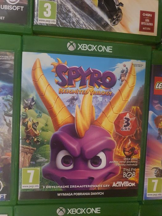 Gry dla dziec xbox one s x series i Crash Sonic Spyro lego minecraft