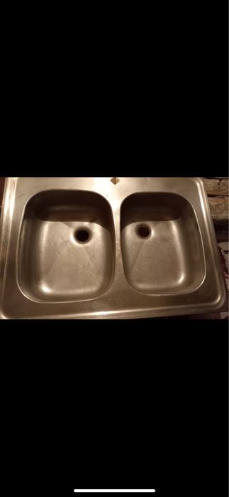 Мойка двойная толстая нержавейка