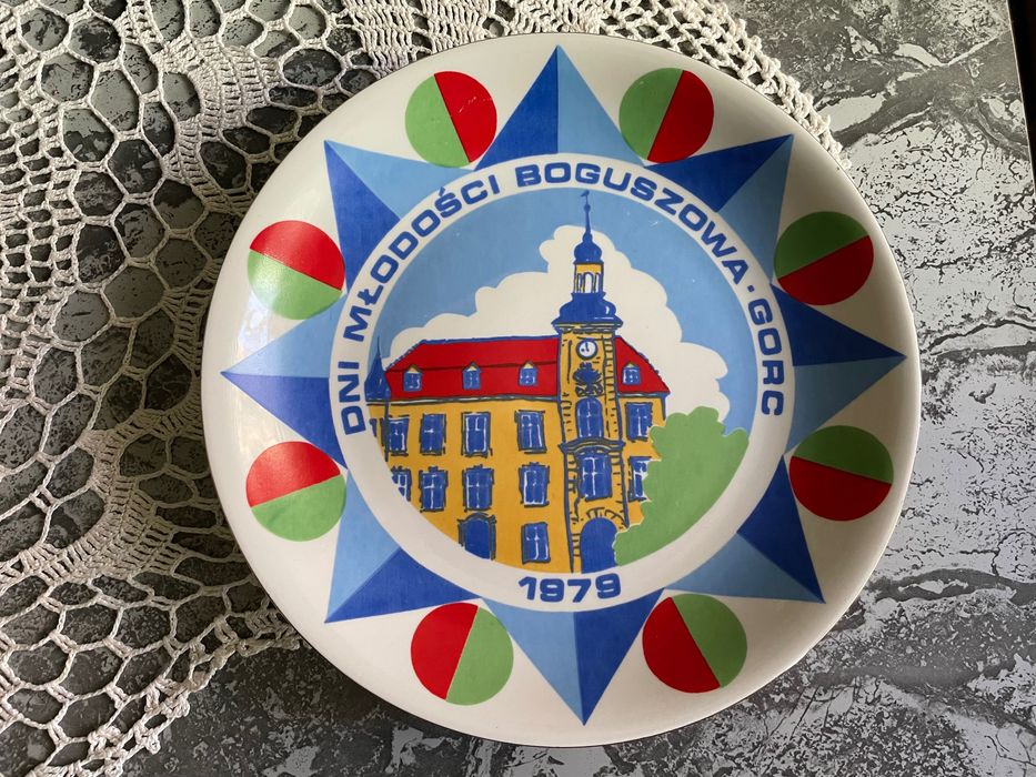 Patera Dni Młodości Boguszowa Górce 1979 r. porcelana Wałbrzych