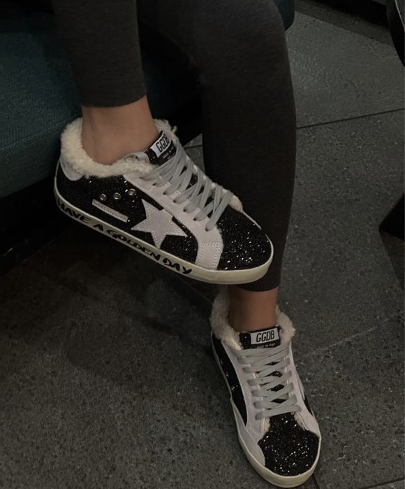 Кеды goolden goose голден гус хутряні мех кеди зимние с мехом теплые