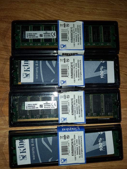 Оперативная память к ПК ddr 512mb, 1gb, ddr2 512mb в рабочем состоянии