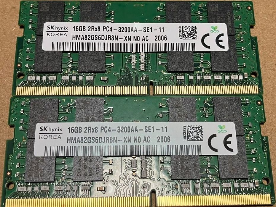Hynix DDR4 SO-DIMM 32 GB 3200 MHz для ноутбука