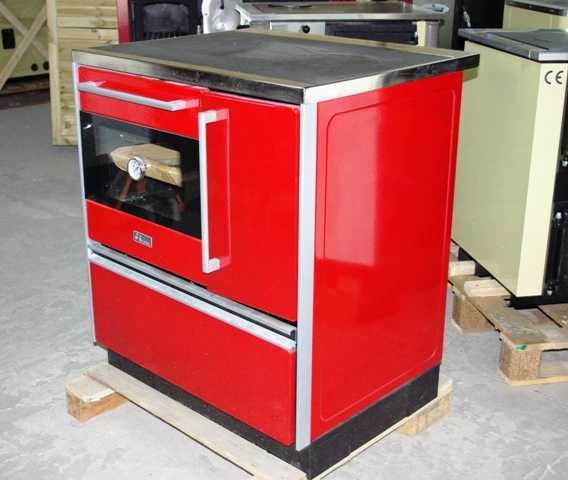 Piec kuchenny, kuchnia ROYAL 720 czerwona, prawa