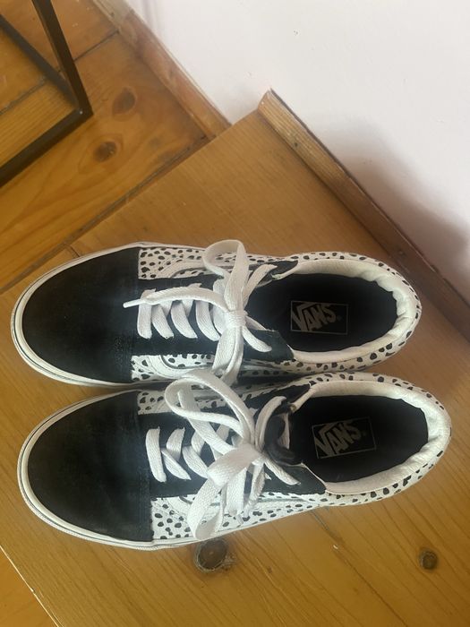 Trampki vans bialo czarne