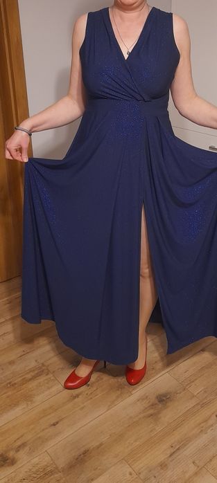Sukienka wieczorowa granatowa  42 Sylwester