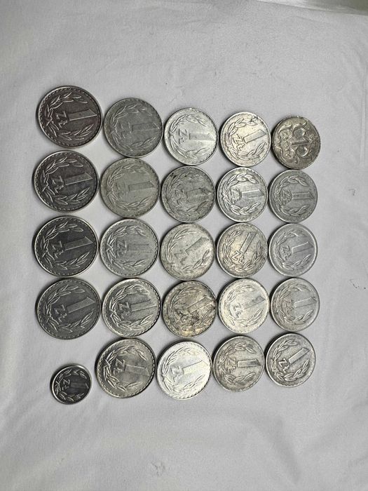 Monety 1 zł komplet 24 sztuki od 1929 do 1989
