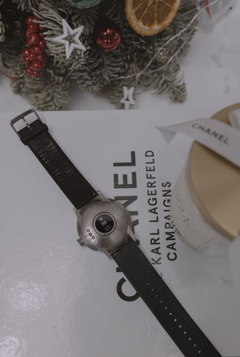 Elegancki zegarek smartwatch męski withings scanwatch 42mm czarny