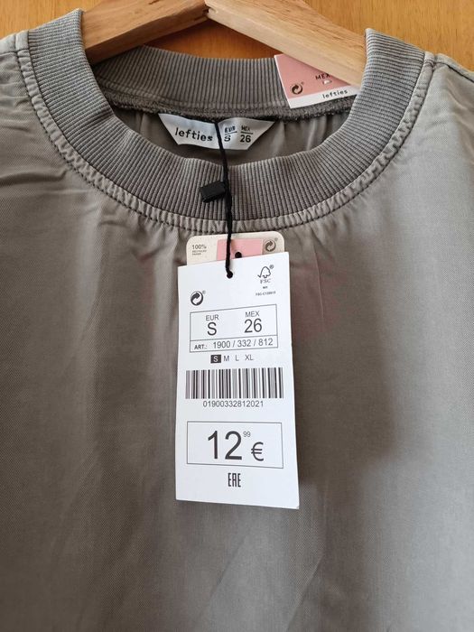 Sweat lyocell cinza da Lefties - Nova