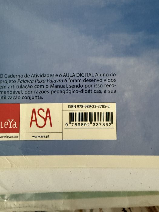 Palavra Puxa Palavra 6 - 6.ºano - Português Manual e Cad Atividades