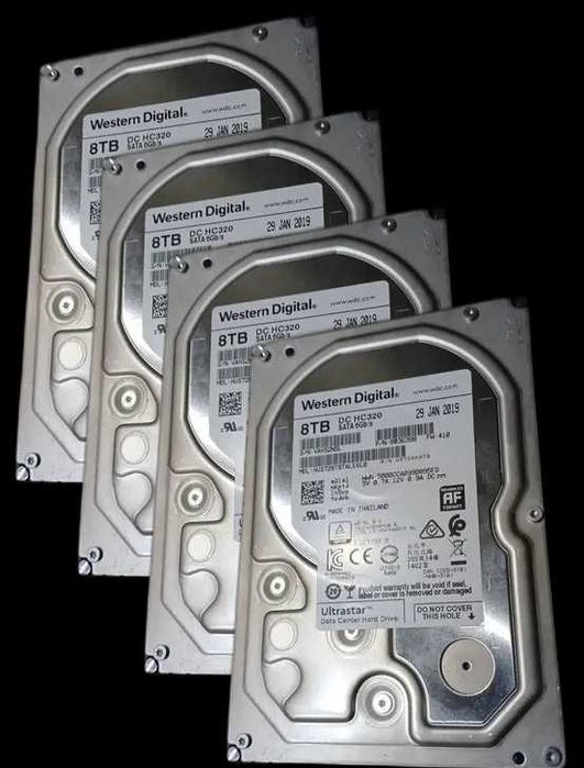 4 Discos rídigo Western Digital - Datacenter - 32TB - Excelente Estado64584648032641120