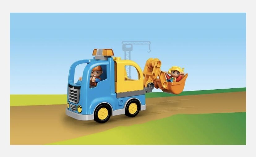 Lego Duplo - Ciężarówka i koparka gąsienicowa - 10812