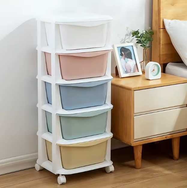 Стелаж органайзер пластиковий шкаф комод ящики для зберігання