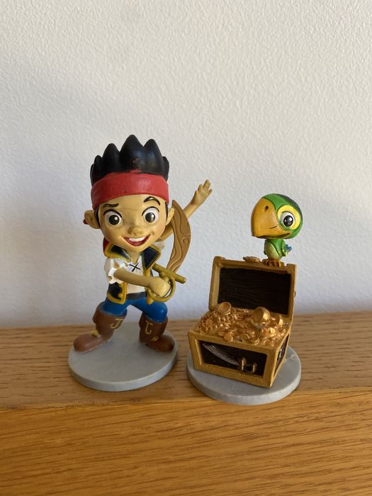 Figuras pvc jack e os pirata da terra do nunca disney
