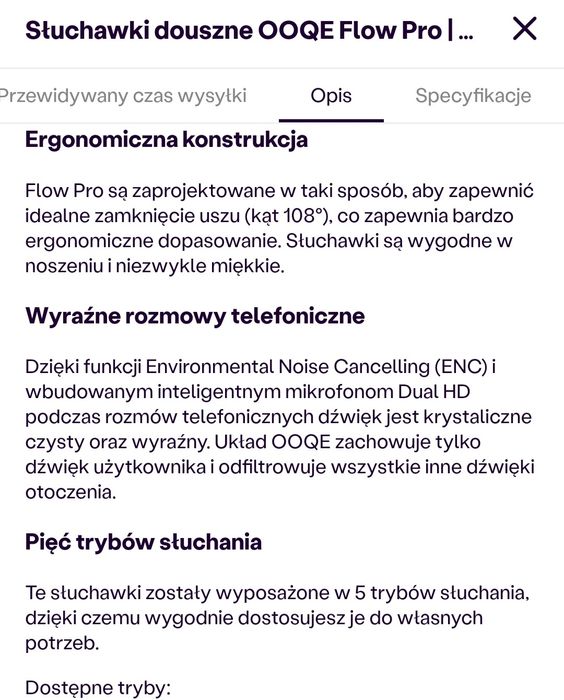 Słuchawki douszne bezprzewodowe